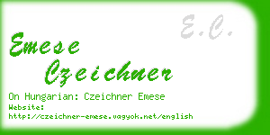 emese czeichner business card